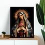 Imagem de Quadro Nossa Senhora Com Rosa 45x34cm - com vidro