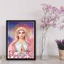 Imagem de Quadro Nossa Senhora Da Rosa Mística 24x18cm - com vidro