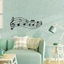 Imagem de Quadro notas musicais coração em mdf parede decorativo quarto sala cozinha enfeite aplique