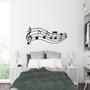 Imagem de Quadro notas musicais coração em mdf parede decorativo quarto sala cozinha enfeite aplique
