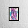 Imagem de Quadro Only Do What Your Heart Tells You 45x34cm - com vidro