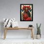 Imagem de Quadro Orixá Iansã com Borboletas 33x24cm - com vidro