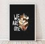 Imagem de Quadro p na terra we are one 45x34cm - com vidro