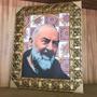 Imagem de Quadro Padre Pio com Moldura Luxo 51X41 Cm