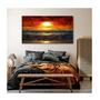 Imagem de Quadro Paisagens e Natureza Beautiful Sunset c/ Moldura Prata e Vidro