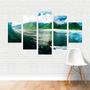 Imagem de Quadro Paisagens Onda Surfista Surf Surfe Montanhas Canvas