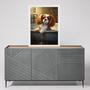 Imagem de Quadro Para Banheiro Cão Charles Spaniel 24X18Cm - Com Vidro