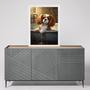 Imagem de Quadro Para Banheiro Cão Charles Spaniel 33x24cm - com vidro