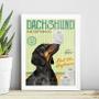 Imagem de Quadro Para Banheiro Dachshund 45X34Cm - Com Vidro