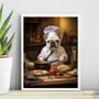 Imagem de Quadro Para Cozinha Cão Bulldog Francês 24x18cm - com vidro