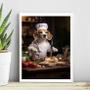 Imagem de Quadro Para Cozinha Cão Raça Beagle 45X34Cm - Com Vidro
