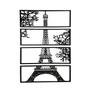 Imagem de Quadro para decorar quarto de menina torre eiffel 