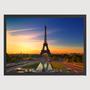 Imagem de Quadro para Quarto Paisagem Torre Eiffel Sol 45x33 A3