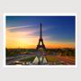 Imagem de Quadro para Quarto Paisagem Torre Eiffel Sol 45x33 A3