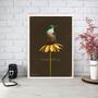 Imagem de Quadro Passarinho - Thankful 33x24cm - com vidro