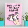 Imagem de Quadro Patins Just Keep Rolling 45X34Cm - Com Vidro