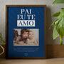 Imagem de Quadro Personalizado Moldura Tabaco Decorativo Modelo Pai Eu Te Amo Dia Dos Pais 