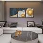 Imagem de Quadro Pinturas Com Folhas De Ouro C/ Moldura 129x53cm