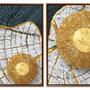 Imagem de Quadro Pinturas Com Folhas De Ouro C/ Moldura 129x53cm