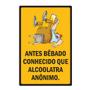 Imagem de Quadro Placa Decorativa - Frases - Bebado Conhecido