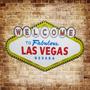 Imagem de Quadro Placa Decorativa Parede Recorte Welcome Las Vegas Mdf