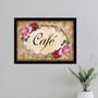 Imagem de Quadro Placa Escrito Café - Vintage 45X34Cm