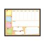 Imagem de Quadro Planejamento Mensal Planner Com Moldura MOD05 67 x 50 cm
