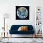 Imagem de Quadro Planeta Terra 86x86 Filete Preto