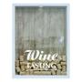 Imagem de Quadro Porta Rolhas De Vinho Wine Tasting Branco