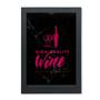 Imagem de Quadro Porta Rolhas/Tampinhas Tema Vinhos Wine QPR002