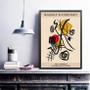 Imagem de Quadro Poster Abstrato Kandinsky 24X18Cm - Com Vidro