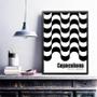 Imagem de Quadro Poster Calçada De Copacabana 33X24Cm - Com Vidro