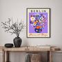 Imagem de Quadro Poster Flores e Plantas - Berlin 33x24cm - com vidro