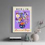 Imagem de Quadro Poster Flores E Plantas - Berlin 45X34Cm