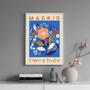 Imagem de Quadro Poster Flores E Plantas - Madrid 45X34Cm - Com Vidro