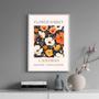 Imagem de Quadro Poster Flower Market - California 24X18Cm - Com Vidro