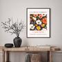 Imagem de Quadro Poster Flower Market - California 45x34cm - com vidro