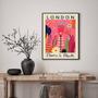 Imagem de Quadro Poster Flower Market - London 45x34cm - com vidro