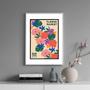 Imagem de Quadro Poster Flower Market - New York City 33X24Cm - Vidro