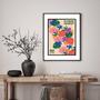 Imagem de Quadro Poster Flower Market - Osaka 33X24Cm - Com Vidro