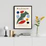 Imagem de Quadro Poster Papiers Découpés Matisse 45X34Cm - Com Vidro