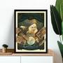 Imagem de Quadro Poster Retrô Cigana Vidente 33x24cm - com vidro