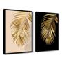 Imagem de Quadro Premium Textura CX Alta Folhas de Ouro 4 2un 40x60