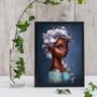 Imagem de Quadro Princesa Elsa Versão Negra 24x18cm - Com Vidro