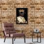 Imagem de Quadro Pug Rei 45x34cm - com vidro