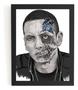 Imagem de Quadro Rap Hip Hop Eminem Arte Zumbi Moldura 42x29cm