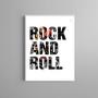 Imagem de Quadro Rock And Roll - Bandas 24x18cm - com vidro