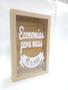 Imagem de Quadro Rolhas Cofrinho Cofre Viagem Porta Moedas 27x17cm mdf cru
