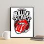 Imagem de Quadro Rolling Stones Arte 24X18Cm - Com Vidro
