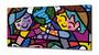 Imagem de Quadro Romero de Britto Children World em Tecido Canvas 130x60